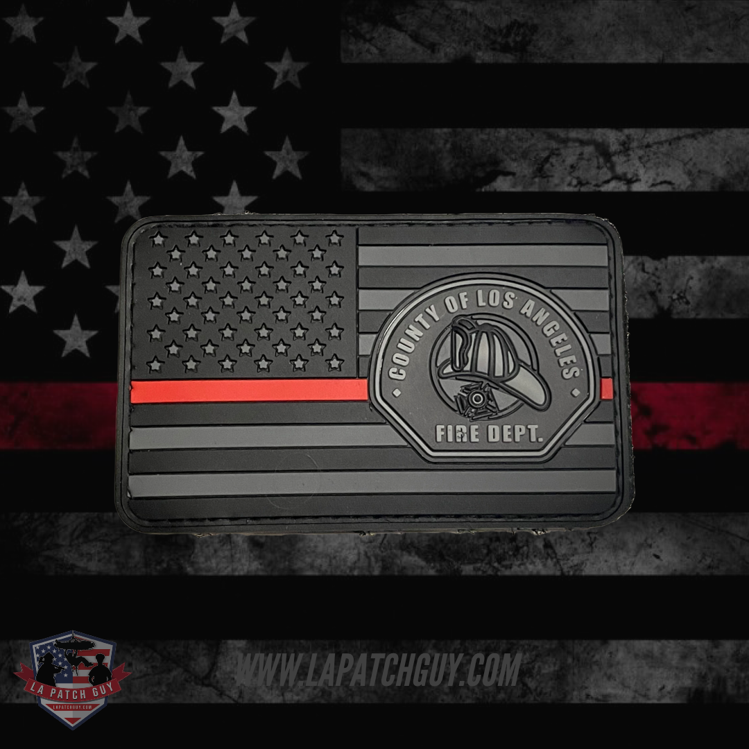 American Flag LACoFD Patch