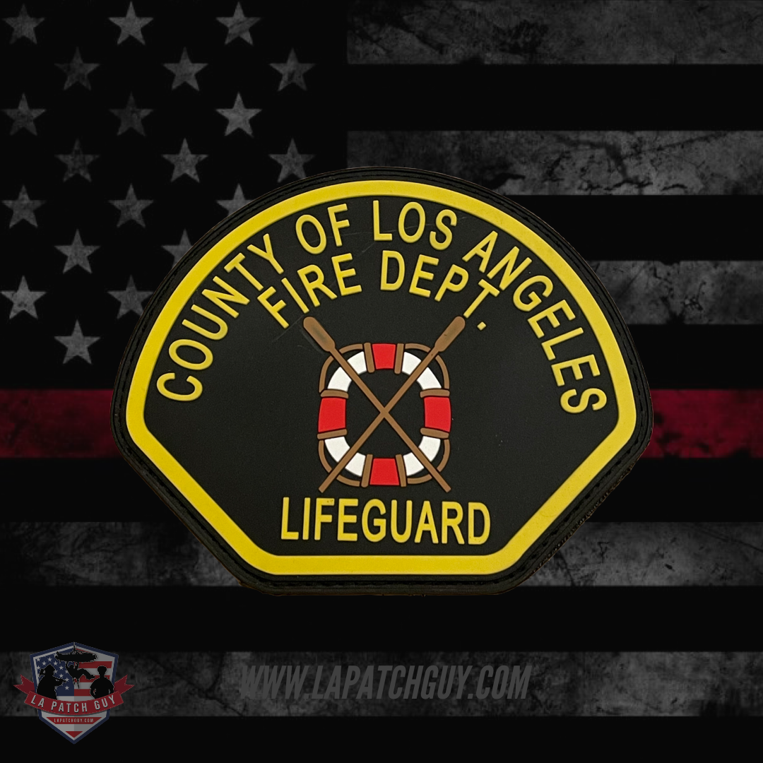 LACoFD Lifeguard (OLD DESIGN) Black PVC Patch
