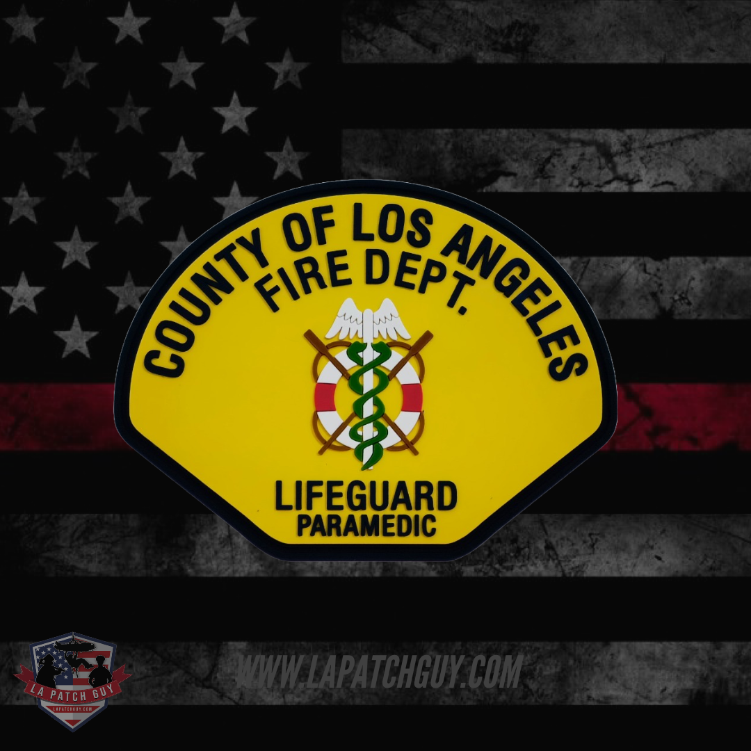 LACoFD Lifeguard Paramedic PVC Patch – LA Patch Guy