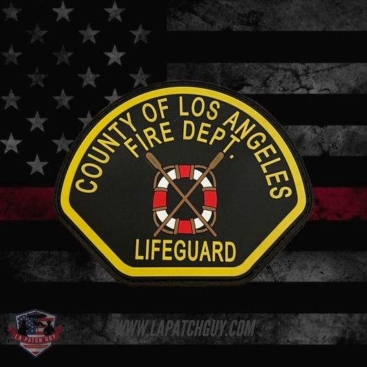LACoFD Lifeguard (OLD DESIGN) Black PVC Patch